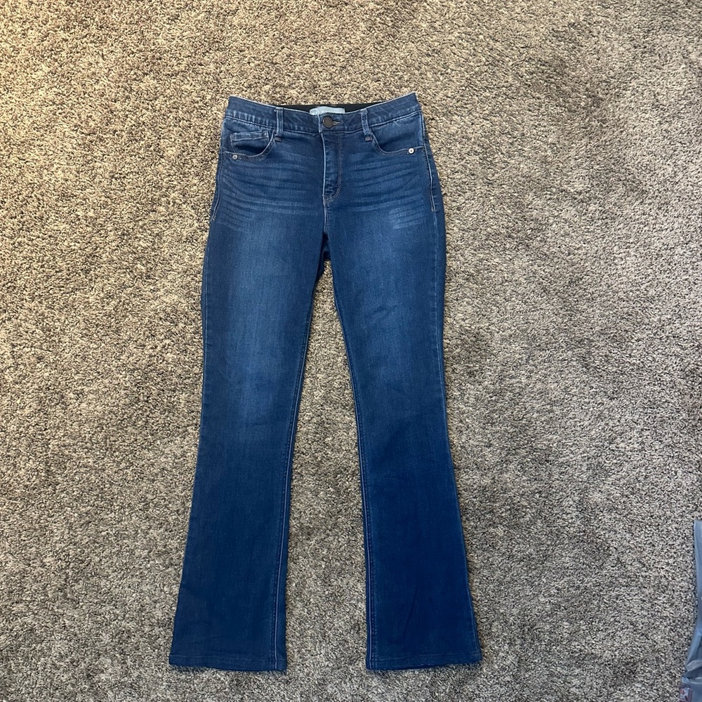 Wit & Wisdom Blue Flare Wide Leg Jeans